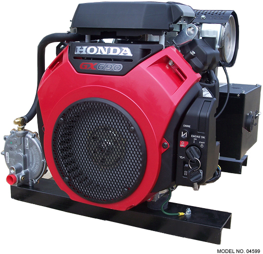 Honda powered propane/natural gas generator